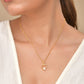 VOJ Gold Polished Stainless Steel Chain With Stone Studded Pendant - Swadesiicart