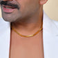 VOJ Men Stainless Steel Gold Polished Square Shaped Chain - Swadesiicart
