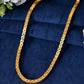 VOJ Men Stainless Steel Gold Polished Square Shaped Chain - Swadesiicart