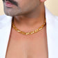 VOJ Gold Polished Stylish Stainless Steel Chain For Men - Swadesiicart