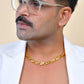 VOJ Gold Polished Stylish Stainless Steel Chain For Men - Swadesiicart