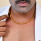 VOJ Gold Polished Ball Shaped Elegant Chain For Men - Swadesiicart