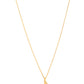 VOJ Gold Polished Chain With Heart Shaped Stone Studded Pendant - Swadesiicart
