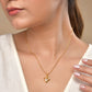 VOJ Gold Polished Chain With Heart Shaped Pendant - Swadesiicart