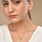 VOJ Gold Polished Chain With Heart Shaped Pendant - Swadesiicart