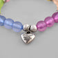 VOJ Multi Colour Beaded Elasticated Bracelet - VOJ (Valley Of Jewellery)