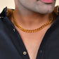 VOJ Gold Polished Stainless Steel Thick Linked Chain - Swadesiicart