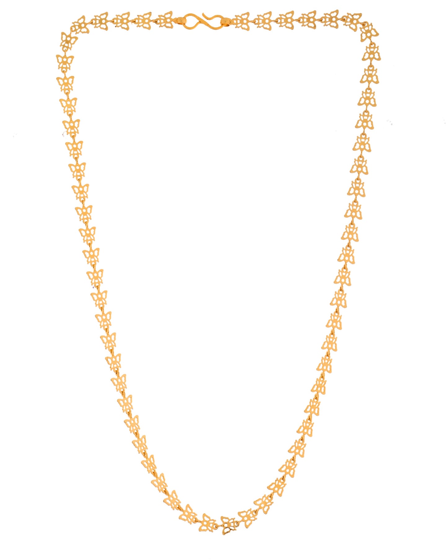 VOJ Gold Polished Stylish Butterfly Shaped Chain - Swadesiicart