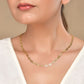 VOJ Gold Polished Oval Shaped Minimal Chain For Women - Swadesiicart