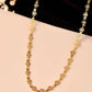 VOJ Gold Polished Oval Shaped Minimal Chain For Women - Swadesiicart
