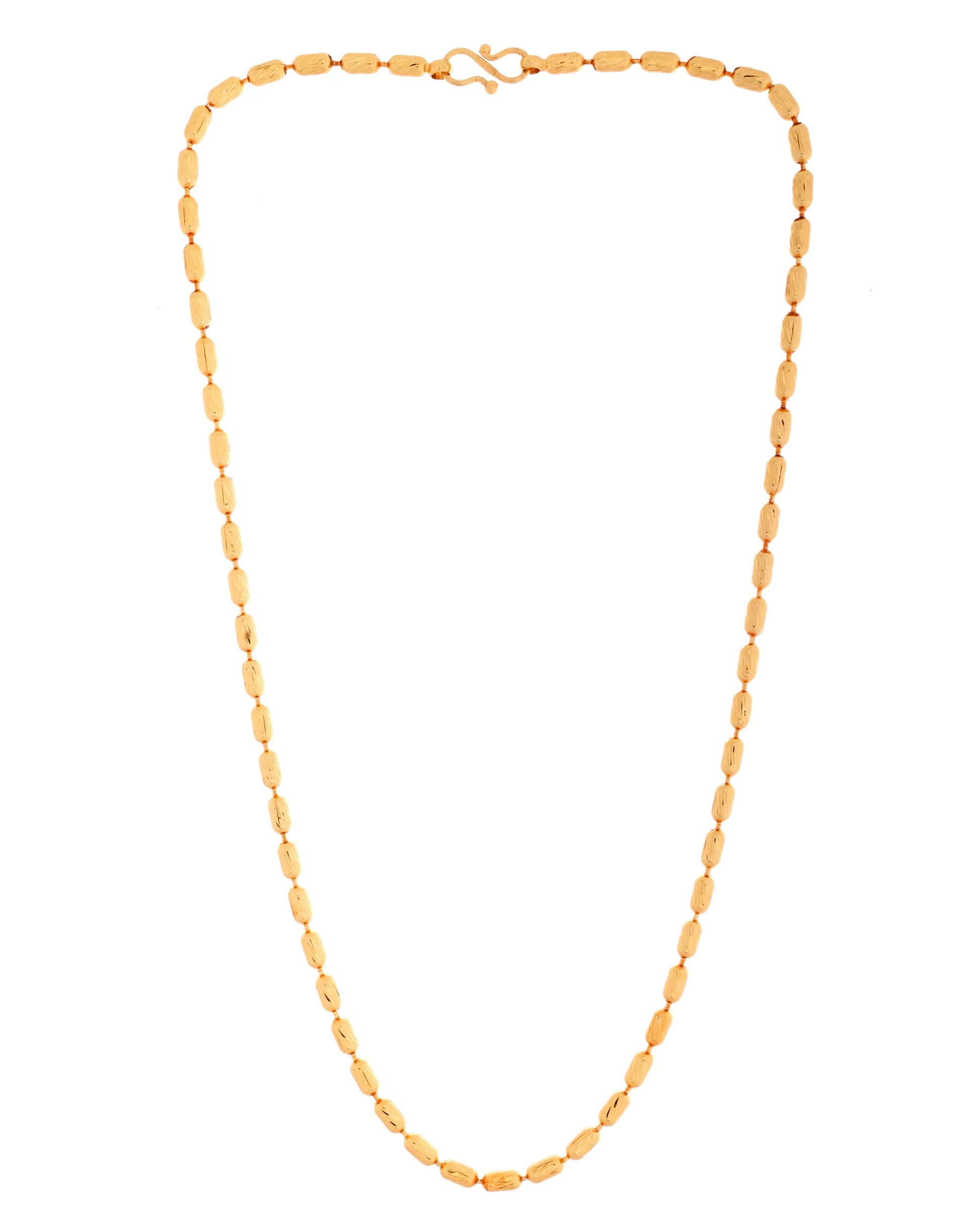 VOJ Gold Polished Stainless Steel Classic Chain - Swadesiicart