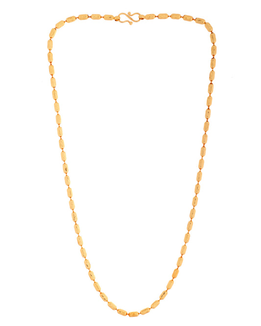 VOJ Gold Polished Stainless Steel Classic Chain - Swadesiicart
