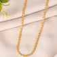 VOJ Gold Polished Stainless Steel Classic Chain - Swadesiicart