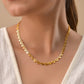VOJ Heart Shaped Stainless Steel Gold Polished Chain - Swadesiicart