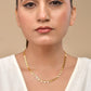 VOJ Heart Shaped Stainless Steel Gold Polished Chain - Swadesiicart