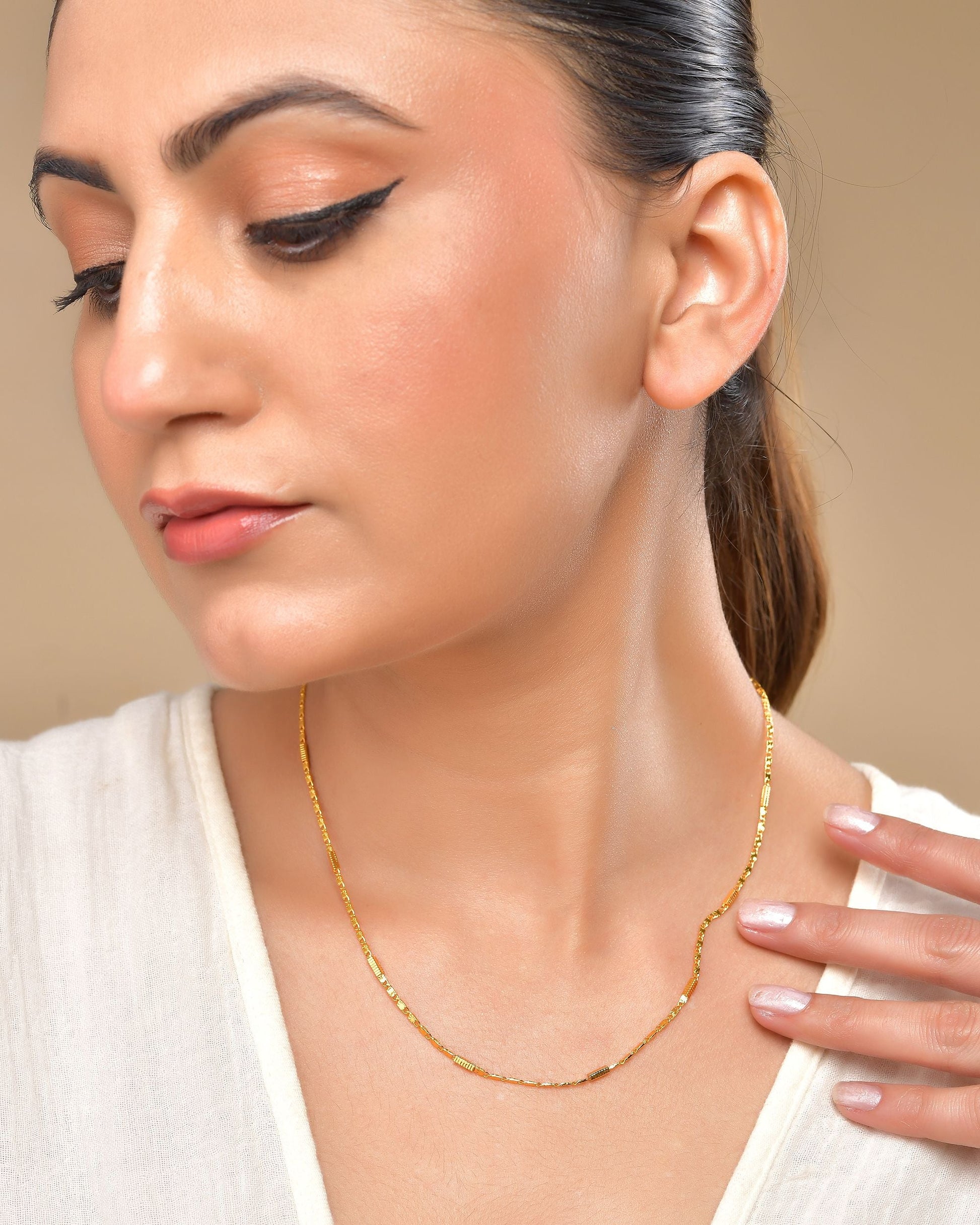 VOJ Pipe Shaped Classic Chain For Women - Swadesiicart