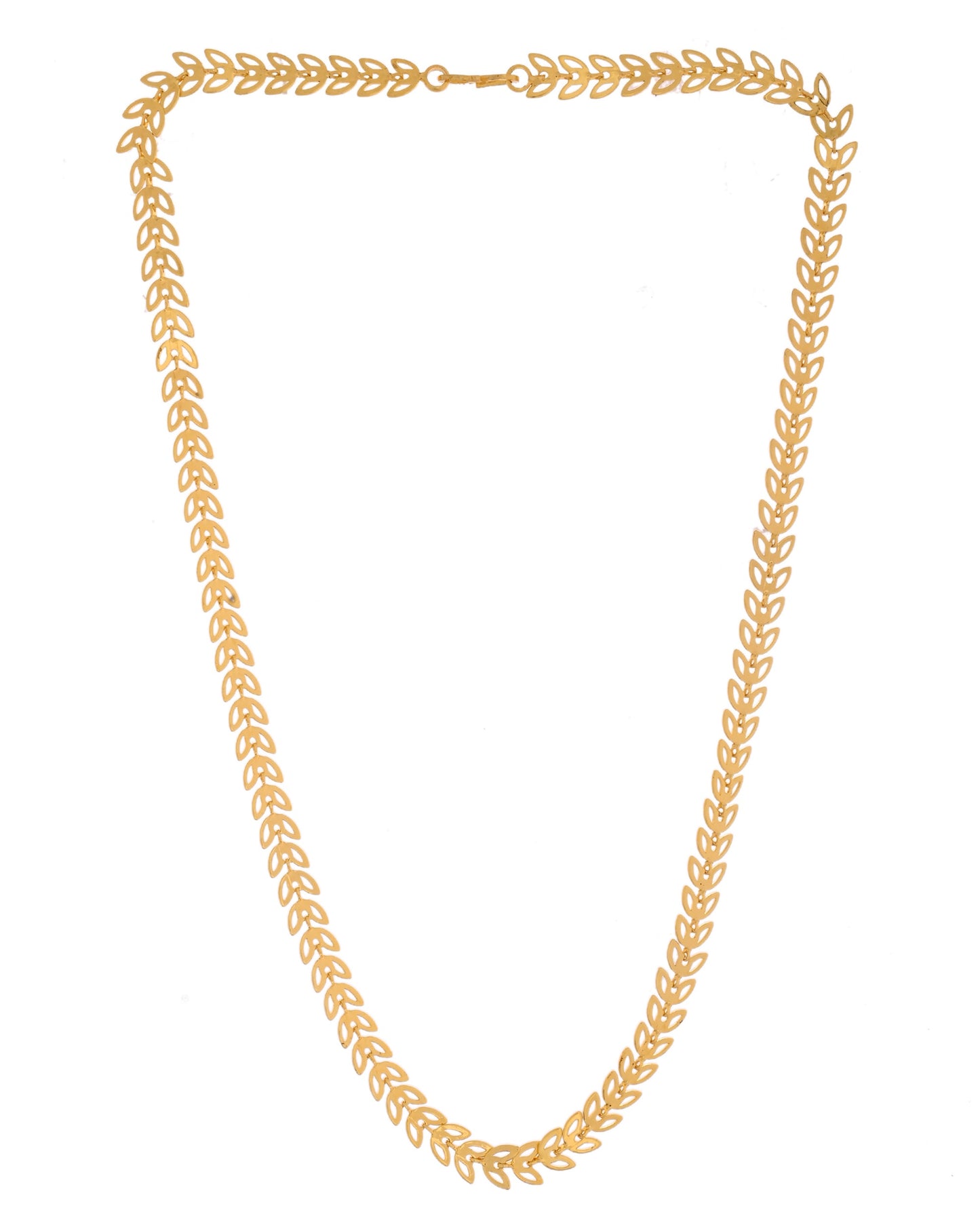VOJ Leaf Shaped Minimal Chain For Women - Swadesiicart