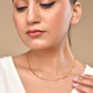 VOJ Women Stainless Steel Gold Polished Minimal Figaro Link Chain - Swadesiicart