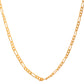 VOJ Women Stainless Steel Gold Polished Minimal Figaro Link Chain - Swadesiicart