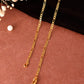 VOJ Women Stainless Steel Gold Polished Minimal Figaro Link Chain - Swadesiicart