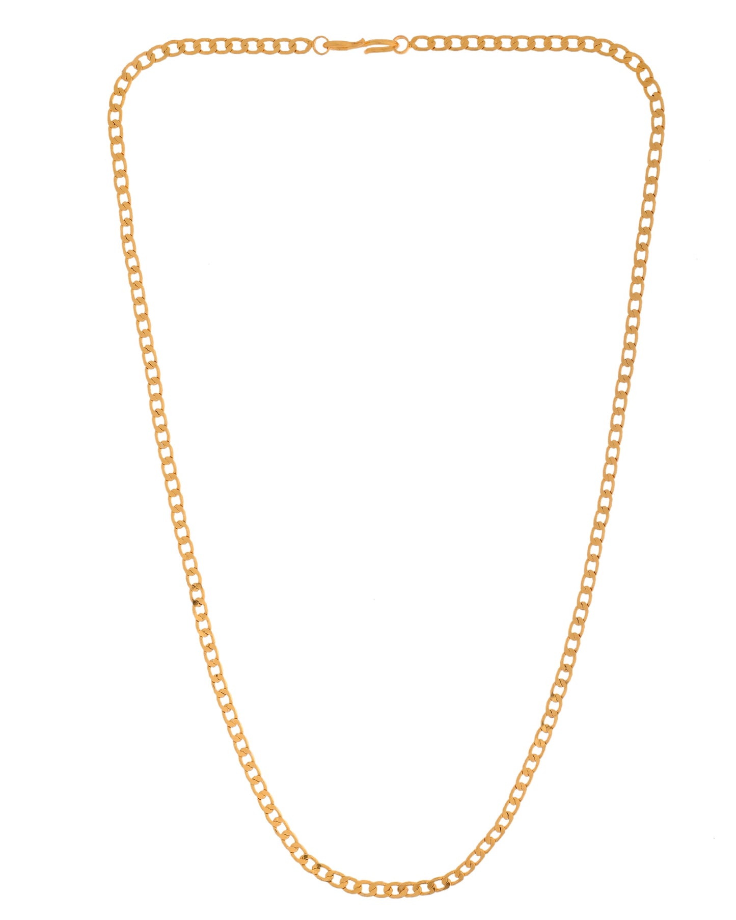 VOJ Stainless Steel Gold Polished Minimal Link Chain For Women - Swadesiicart