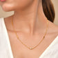 VOJ Gold Polished Star Shaped Minimal Chain For Women - Swadesiicart