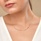 VOJ Women Stainless Steel Gold Polished Minimal Pipe Chain - Swadesiicart