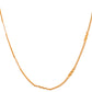 VOJ Women Stainless Steel Gold Polished Minimal Pipe Chain - Swadesiicart