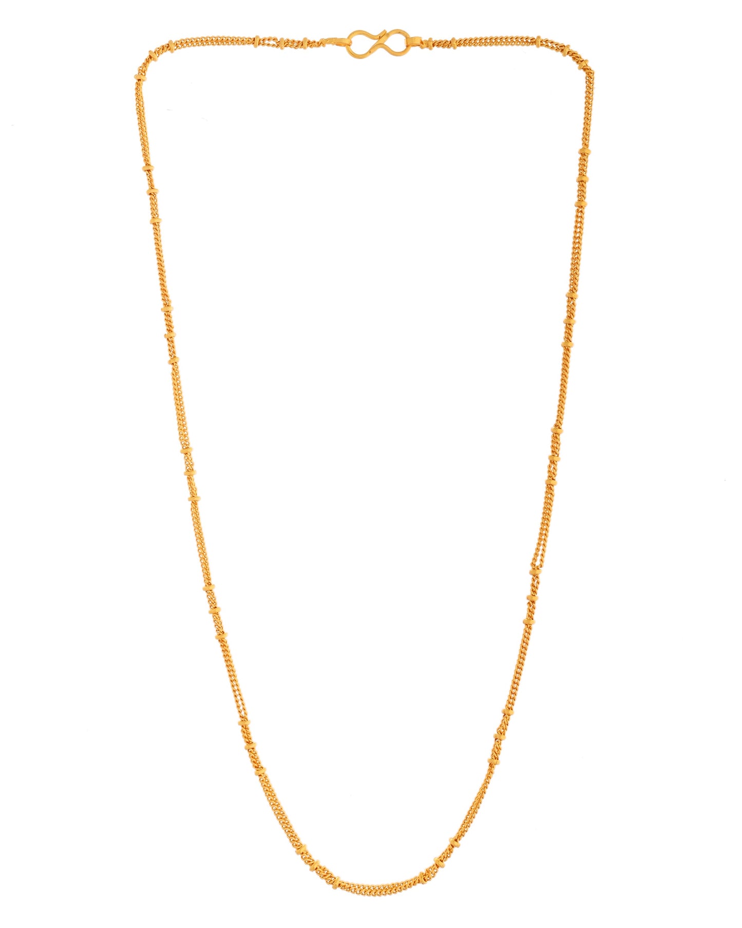 VOJ Women Gold Polished Stainless Steel Ball Chain - Swadesiicart