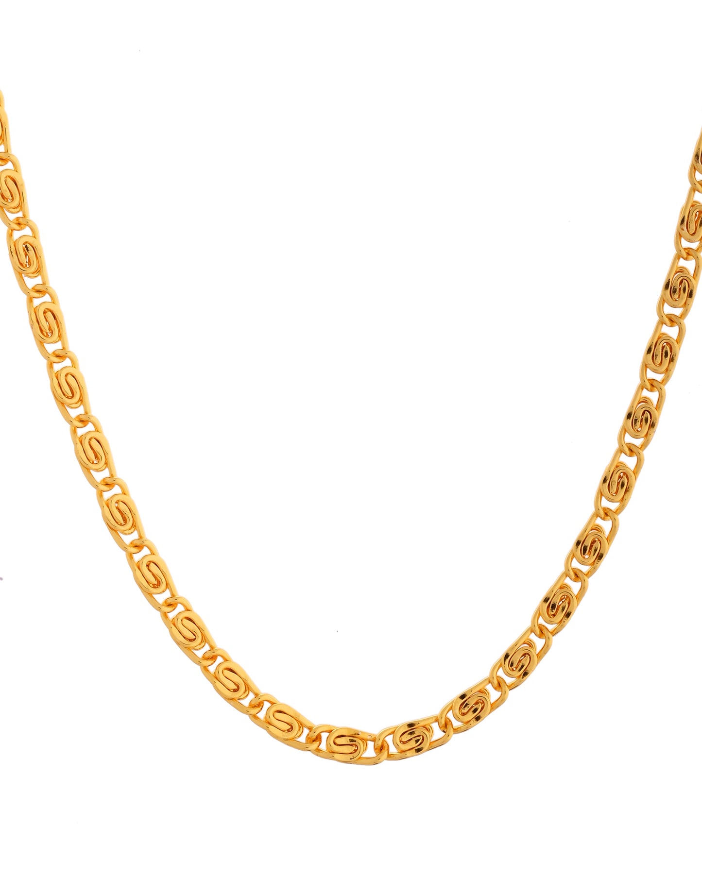 VOJ Gold Polished Minimal Chain For Women - Swadesiicart