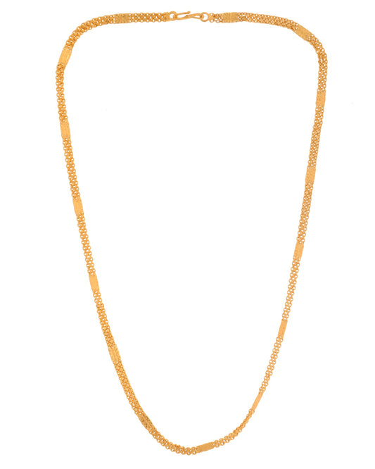 VOJ Gold Polished Classic Stainless Steel Chain - Swadesiicart
