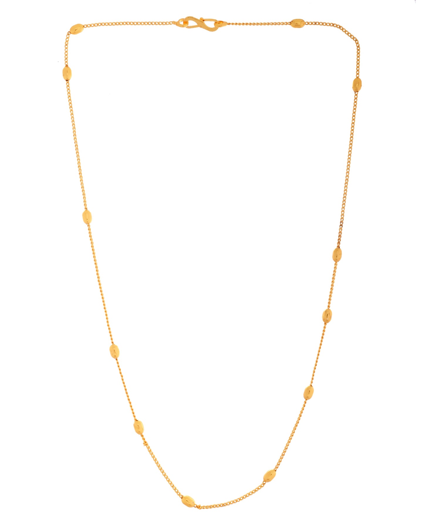 VOJ Gold Polished Minimal Stainless Steel Chain - Swadesiicart