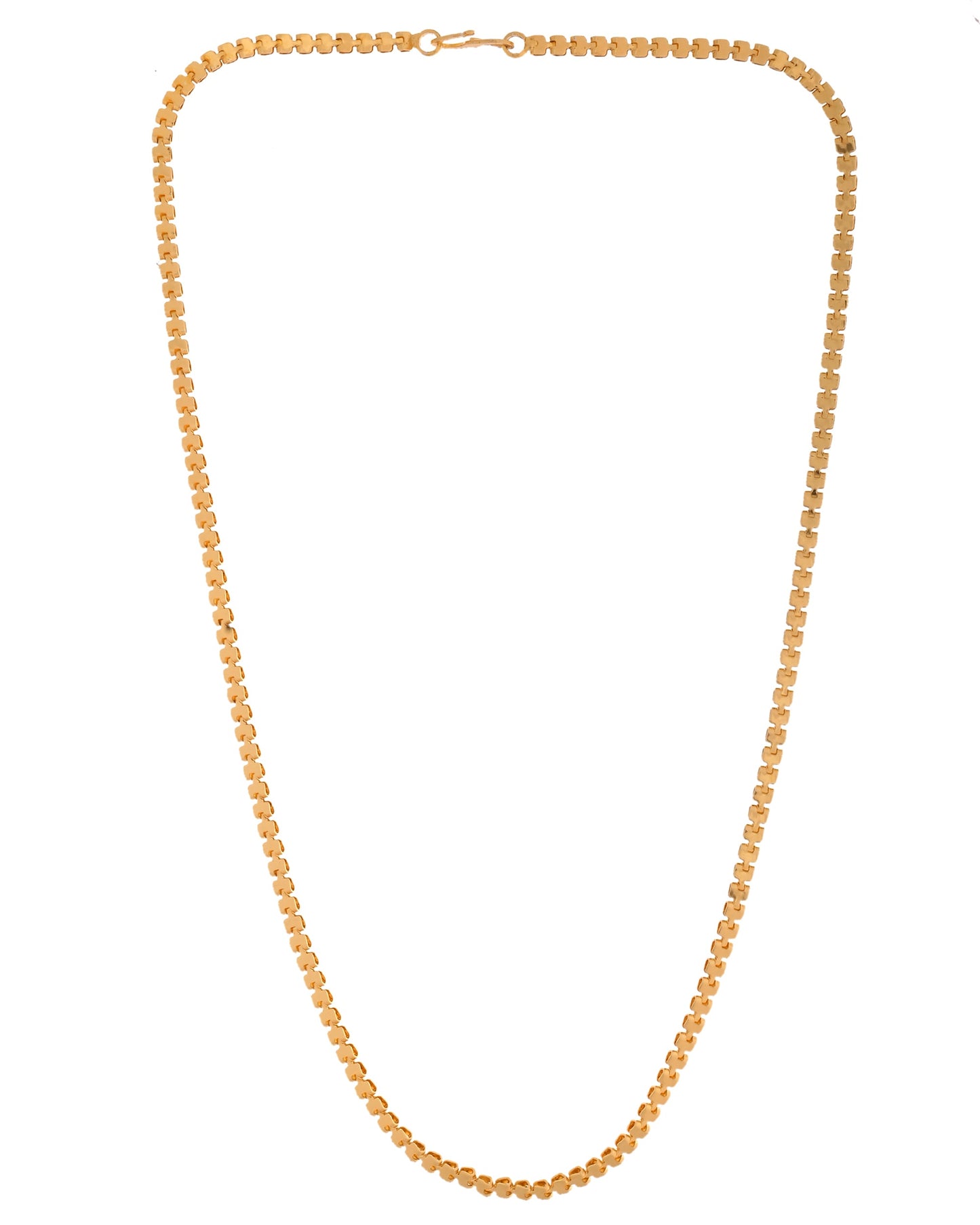 VOJ Women Gold Polished Classic Linked Chain - Swadesiicart