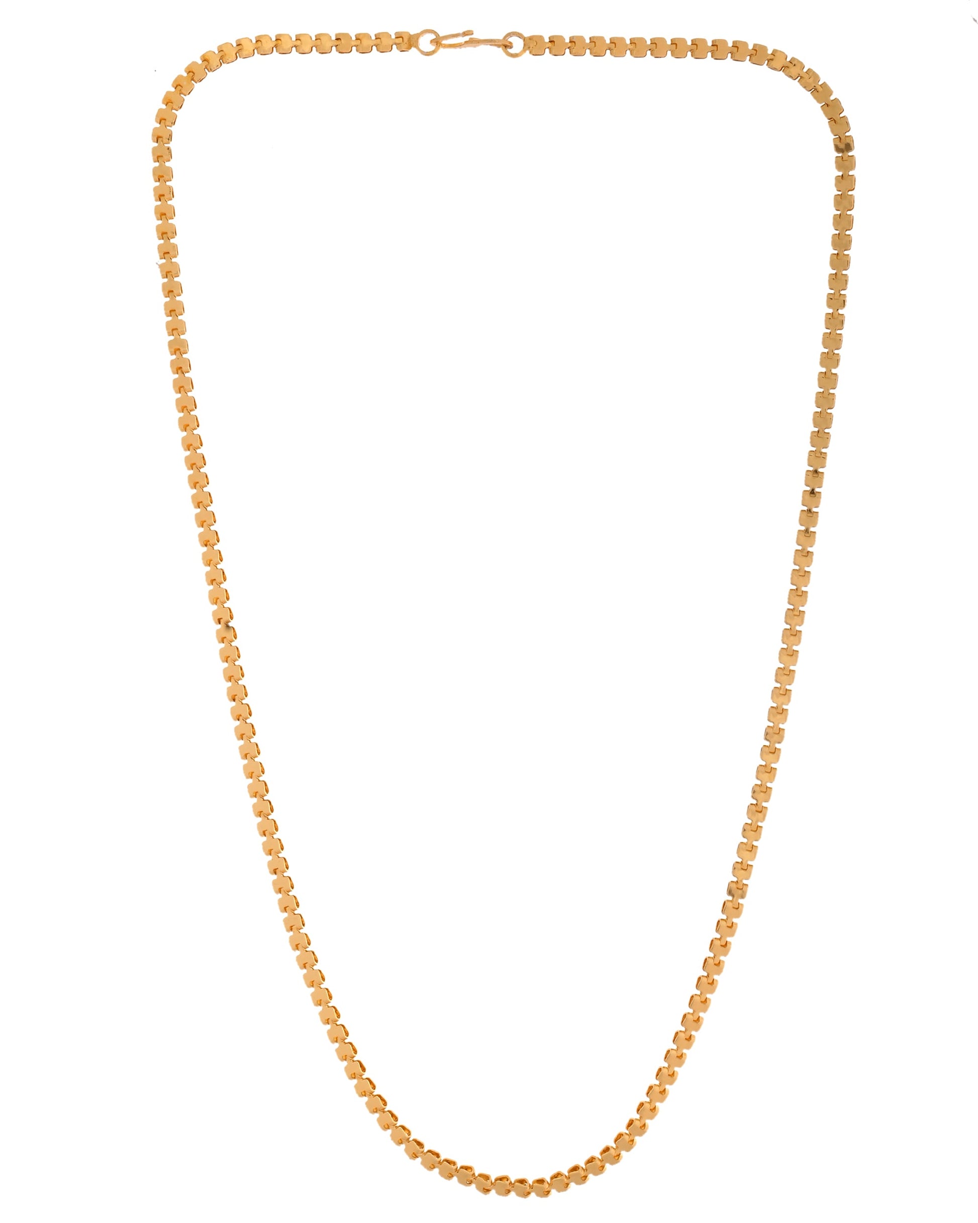 VOJ Women Gold Polished Classic Linked Chain - Swadesiicart