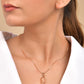 VOJ Rose Gold Polished Chain With Designer Pendant - Swadesiicart
