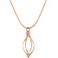 VOJ Rose Gold Polished Chain With Designer Pendant - Swadesiicart