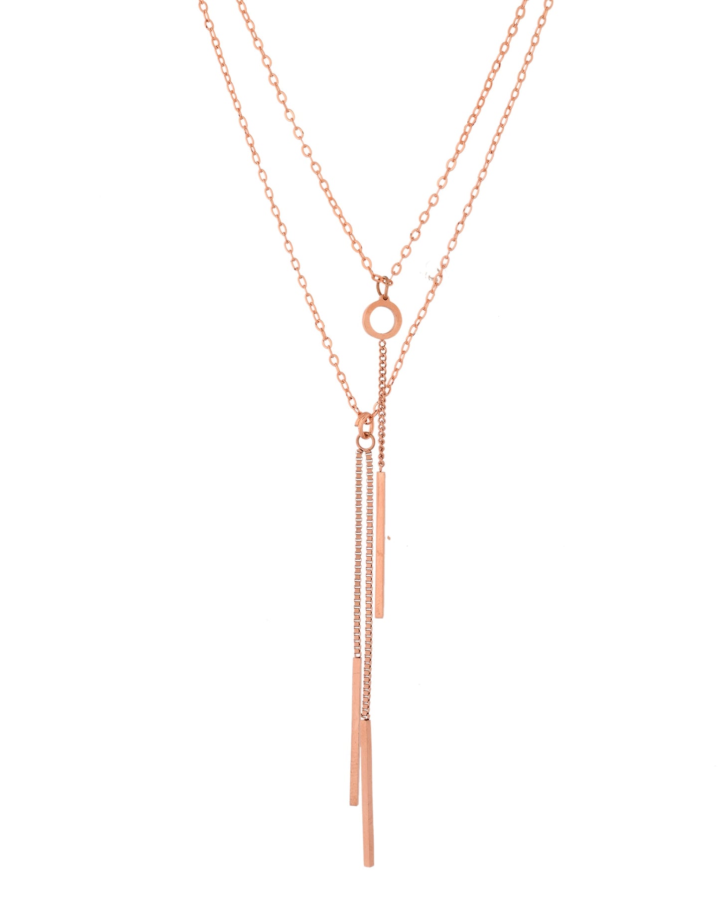 VOJ Gold Polished Multi Layer Designer Chain - Swadesiicart