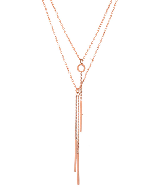 VOJ Gold Polished Multi Layer Designer Chain - Swadesiicart