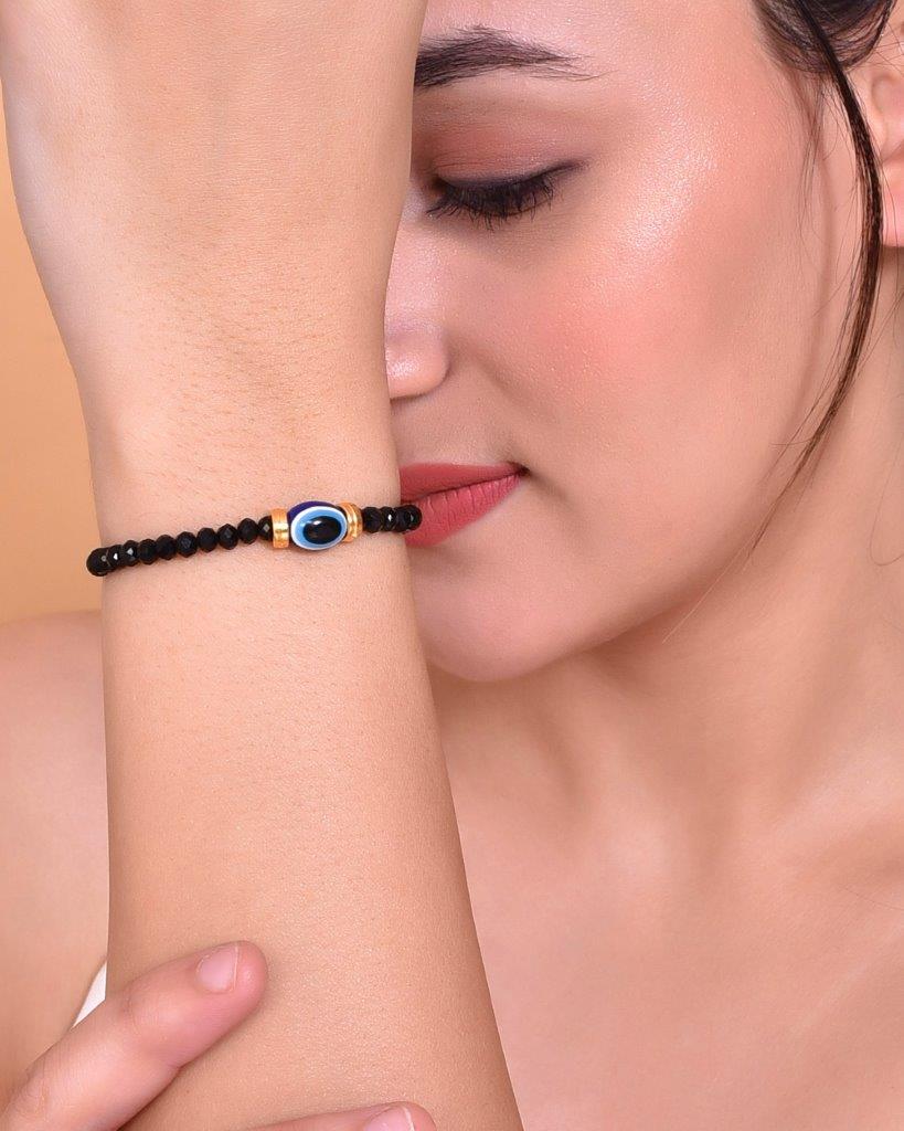 VOJ Evil Eye Cuff Bracelet - VOJ (Valley Of Jewellery)