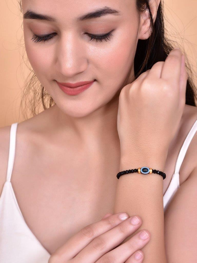 VOJ Evil Eye Cuff Bracelet - Swadesiicart