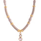 VOJ Silver Plated Elegant Stainless Steel Designer Necklace | Swadesiicart