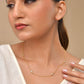 VOJ Gold Polished Women Pearl Studded Stainless Steel Chain - Swadesiicart