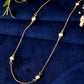 VOJ Gold Polished Women Pearl Studded Stainless Steel Chain - Swadesiicart