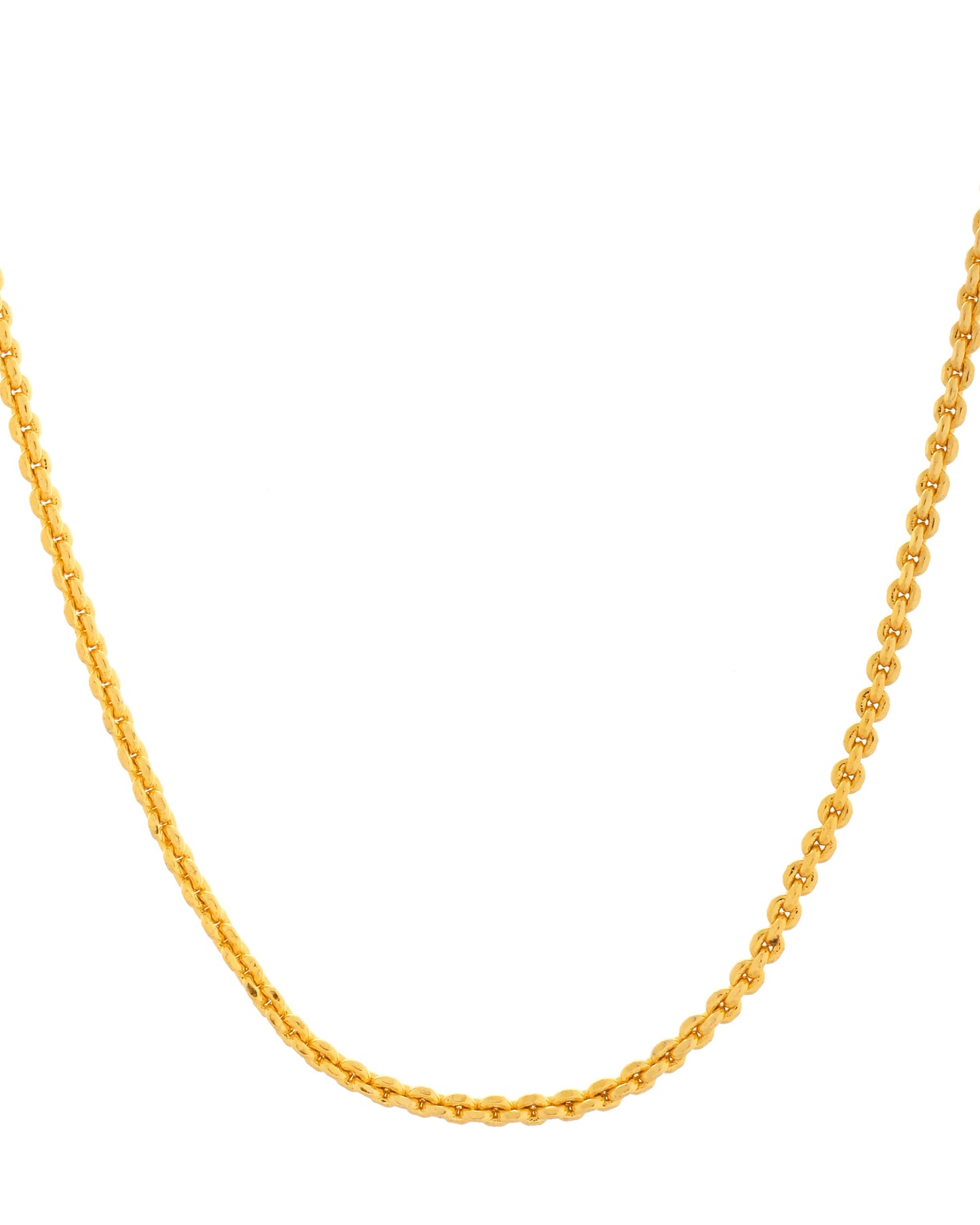VOJ Gold Polished Women Stainless Steel Classic Chain - Swadesiicart