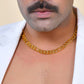 VOJ Men Gold Polished Link Classic Designer Linked Chain - Swadesiicart