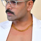 VOJ Men Gold Polished Link Classic Designer Linked Chain - Swadesiicart