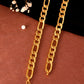 VOJ Men Gold Polished Link Classic Designer Linked Chain - Swadesiicart