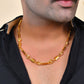 VOJ Men Designer Stainless Steel Gold Polished Chain - Swadesiicart