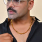VOJ Men Designer Stainless Steel Gold Polished Chain - Swadesiicart
