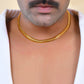 VOJ Stainless Steel Men Gold Polished Thick Chain - Swadesiicart